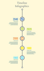 Colorful Timeline Infographics. Vector
