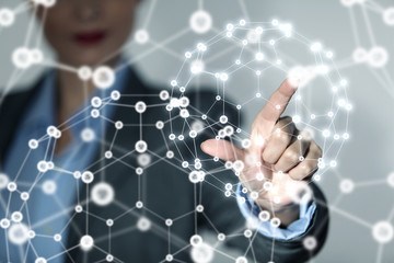 Wireless connection futuristic concept