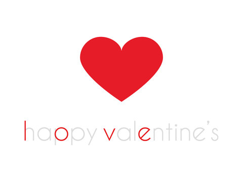 Vector illustration of love concept and Valentine´s day background with text and heart.