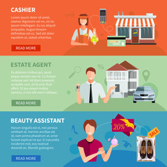 Horizontal Salesman Banners