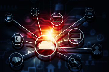 Obraz premium Media business background