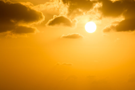 Fototapeta sunrise with clouds