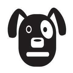 Dog Face emotion Icon Illustration sign design