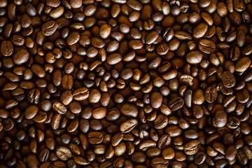 Brown roast coffee nut, background texture