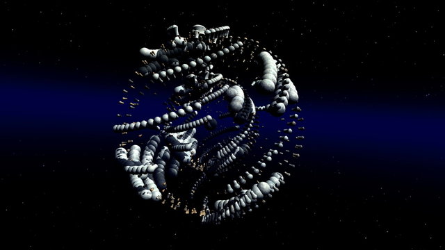 Animation of an alien Structure in 4K
