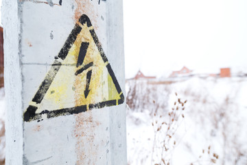 Danger Electrical Hazard High Voltage Sign