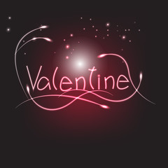 valentine background light effect vector illustration