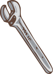 Gray Steel Wrench