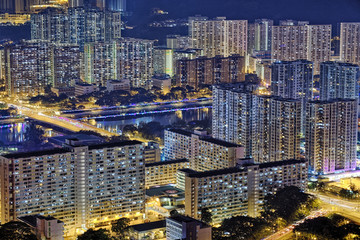 Hong Kong Sha Tin at Night