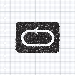 Simple doodle of a repeat button