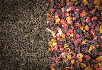 Black tea and fruit tea