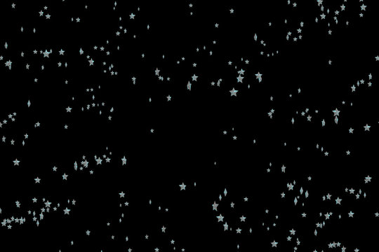 White Stars in Motion