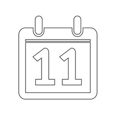 Date Calendar icon illustration sign design style