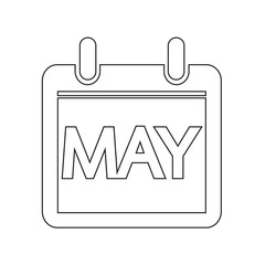 Month Calendar Icon  illustration sign design style