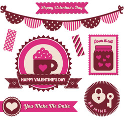 Valentine's Day - Badges and Elements