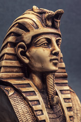 Stone pharaoh tutankhamen mask