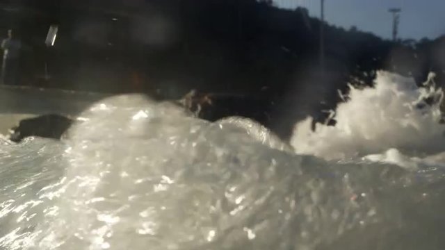 Wave perspective shot - Rio de Janeiro, Brazil.