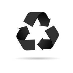 recycle icon vector illustration