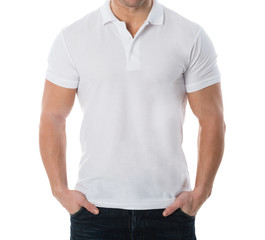 Fototapeta premium Midsection Of Man In Casuals