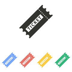 Ticket - vector icon.