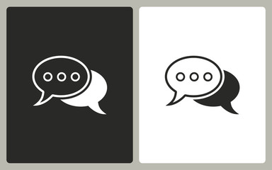 Chatting - vector icon.