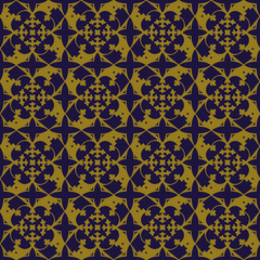 Elegant antique background image of royal cross flower pattern.
