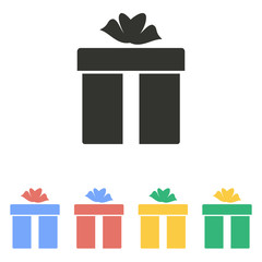 Gift Box - vector icon.