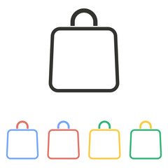 Shopping bag - vector icon.