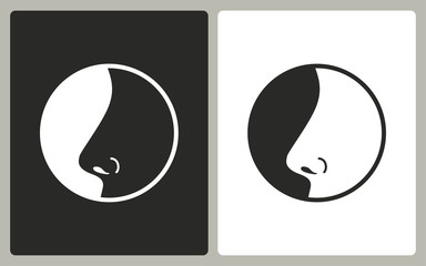 Nose  - vector icon.