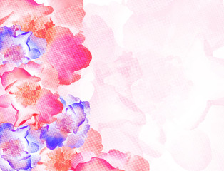 Vector colorful background with flowers. EPS 10.