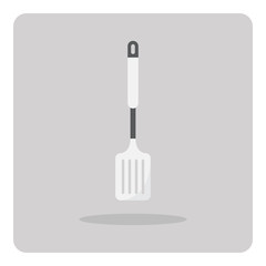 Vector of flat icon, Kitchen spatula on isolated background