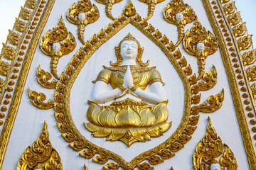 Ubon Ratchathani, Thailand - January 1, 2016 : Thai art in Pagod