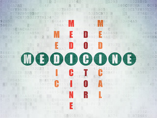 Healthcare concept: Medicine in Crossword Puzzle