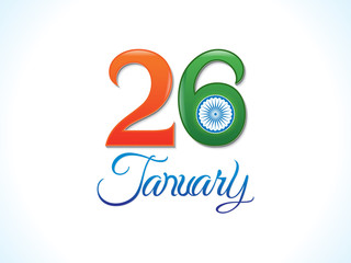 abstract artistic republic day text