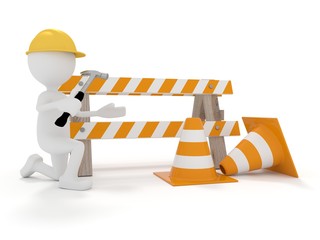 M&auml;nnchen 3D Baustelle