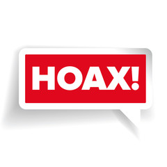 Internet Hoax warning label vector