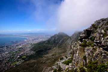A view from the top of Table Mountain