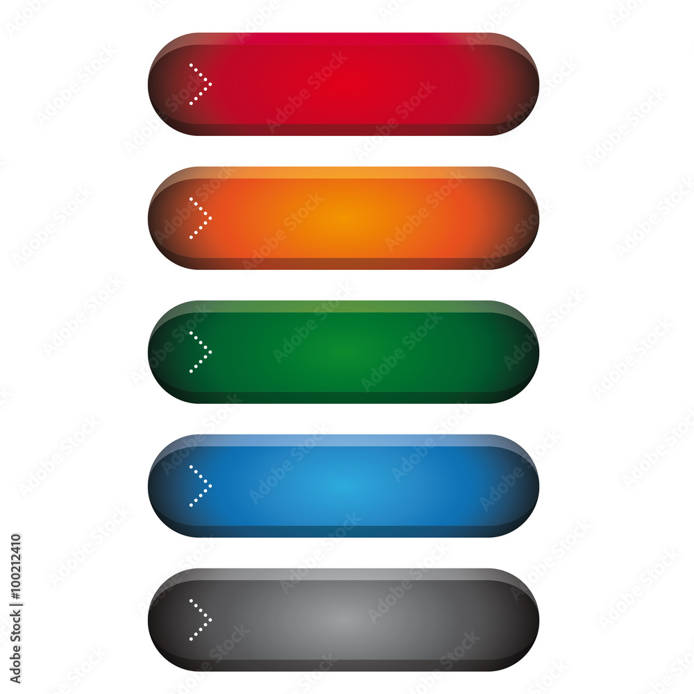 Poster web button set vector