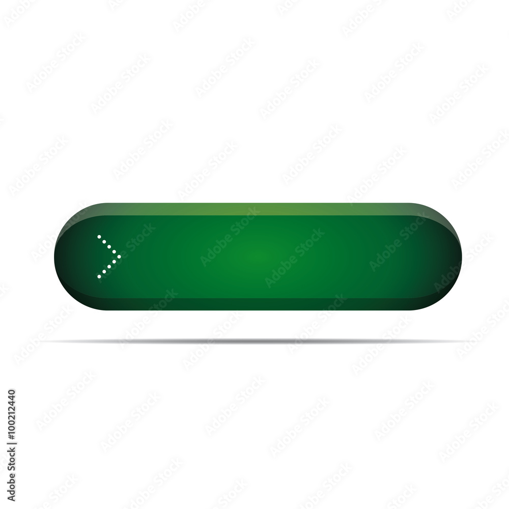 Poster empty green button for web vector