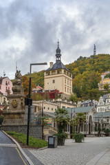 city centre of Karlovy Vary, Czech Republic