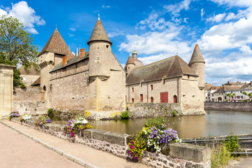 Fototapeta na wymiar Chateau de la Clayette, Burgundy, France