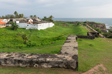 Old walls of fort Galle. Sri Lanka