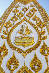  Thai art at Phrathat Nong Bua Temple in Ubon Ratchathani, Thailand 