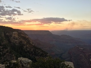 Sonnenuntergang am Grand Canyon South Rim, Arizona