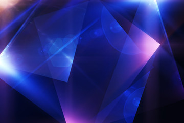 Background image of color lights and geometric shapes