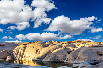 Sam Pan Bok in Mae Kong river. Ubonratchathani Province ,Thailan
