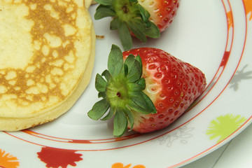 pancake et fraises 15012016