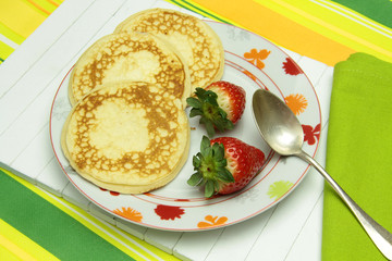 pancake et fraises 15012016