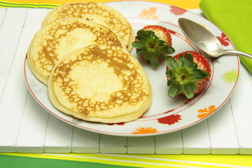 pancake et fraises 15012016