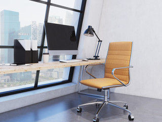 Workplace in the office